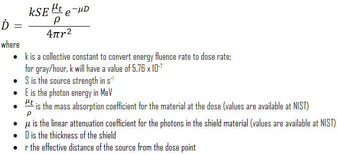 dose rate calculation