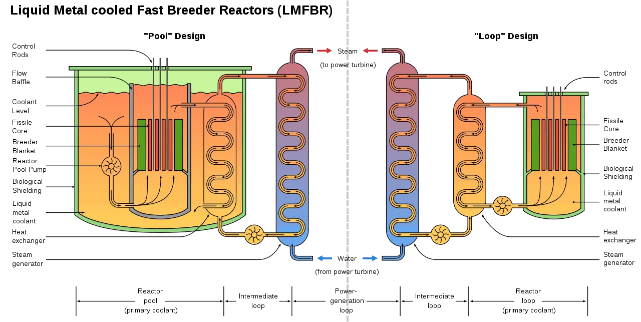 Liquid Metal cooled Fast Reactors designs. Integral (pool) design vs. Loop design