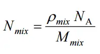 Atomic Number Density of Mixtures