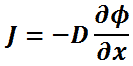 Ficks Law - equation