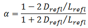 albedo - reflection coefficient - equation2