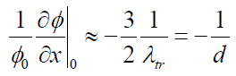 extrapolated length - equation