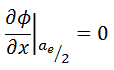 infinite slab reactor - boundary condition