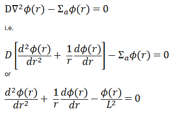 solution of diffusion equation - cylindrical geometry
