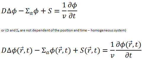 solution of diffusion equation - equations