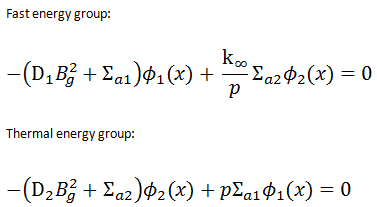 multigroup-diffusion-solution