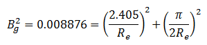 geometric-buckling-equation