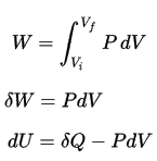 Work in Thermodynamics - general formula