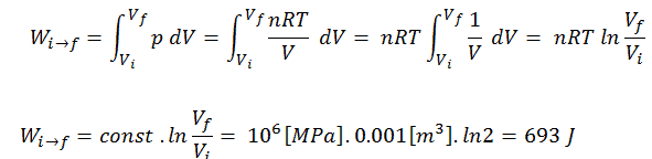 isothermal process - example