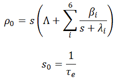 inhour equation - general formula