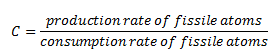 Conversion Factor - Breeding Ratio - definition