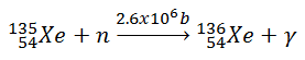 xenon - 135 - neutron capture