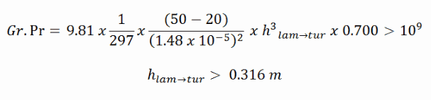 grashof number - example