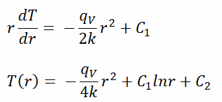 heat equation - cylindrical - general solution