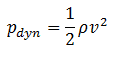 dynamic pressure - formula