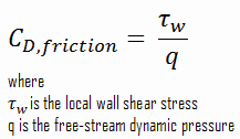 skin friction - equation - drag coefficient