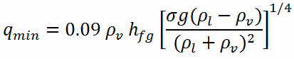 leidenfrost point - equation