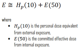 Occupational Exposure - External and Internal.