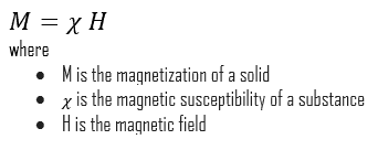 magnetic susceptibility