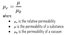 relative permeability